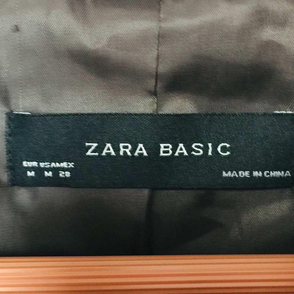 Zara Basic Black Velour Blazer - image 3
